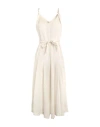 120% Lino Woman Jumpsuit Ivory Size 6 Linen In White