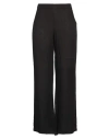 120% Lino Woman Pants Black Size 14 Linen