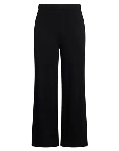 120% Lino Woman Pants Black Size L Cashmere, Viscose, Linen, Wool