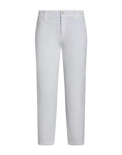120% Lino Woman Pants Light Grey Size 2 Linen, Cotton, Elastane
