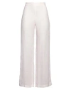 120% Lino Woman Pants Light Pink Size 12 Linen In Pink