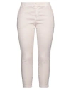 120% Lino Woman Pants Light Pink Size 14 Linen, Cotton, Elastane In Pink