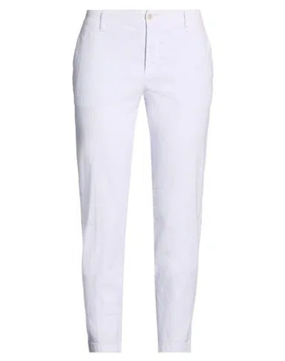 120% Lino Woman Pants Lilac Size 8 Linen, Cotton, Elastane In Purple