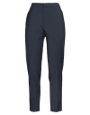 120% Lino Woman Pants Midnight Blue Size 10 Wool, Polyester, Elastane