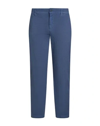 120% Lino Woman Pants Navy Size 2 Linen, Cotton, Elastane