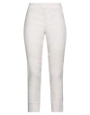 120% Lino Woman Pants Taupe Size 12 Linen, Cotton, Elastane In Grey