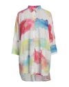 120% Lino Woman Shirt Garnet Size M Linen In Red