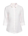120% Lino Woman Shirt Light Pink Size 6 Linen