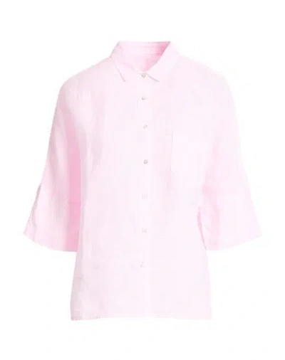 120% Lino Woman Shirt Pink Size 10 Linen
