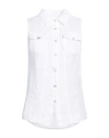 120% Lino Woman Shirt White Size 12 Linen