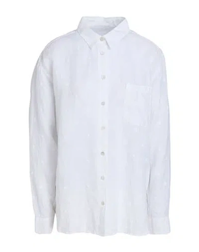 120% Lino Woman Shirt White Size 6 Linen