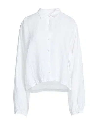 120% Lino Woman Shirt White Size 6 Linen