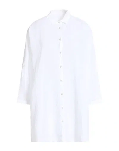 120% Lino Woman Shirt White Size S Linen