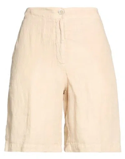 120% Lino Woman Shorts & Bermuda Shorts Beige Size 12 Linen In Pink