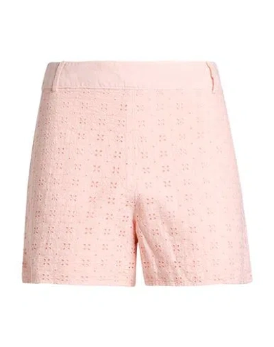 120% Lino Woman Shorts & Bermuda Shorts Blush Size 8 Linen In Pink