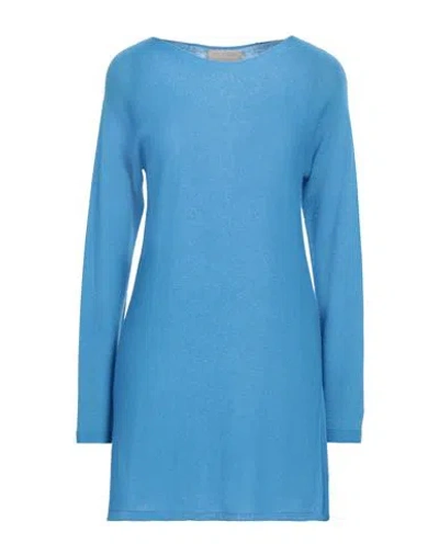 120% Lino Woman Sweater Light Blue Size Xl Cashmere