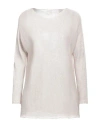 120% Lino Woman Sweater Beige Size M Linen