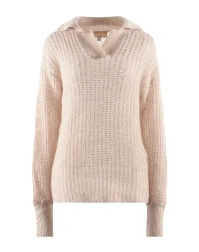 120% Lino Woman Sweater Beige Size Xs Cashmere, Mohair Wool, Wool, Polyamide