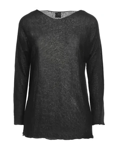 120% Woman Sweater Black Size M Linen