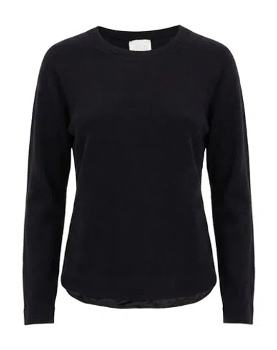 120% Lino Woman Sweater Black Size Xs Cashmere, Modal, Wool