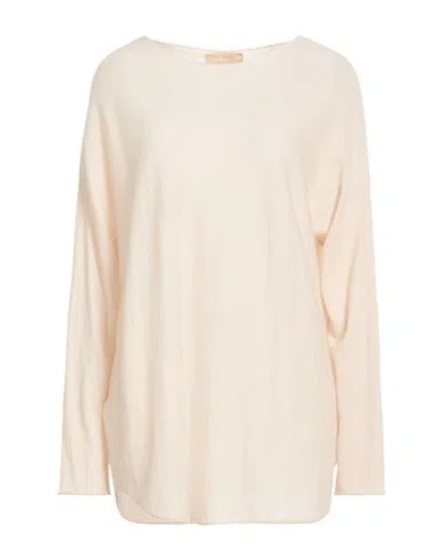 120% Lino Woman Sweater Ivory Size M Cashmere