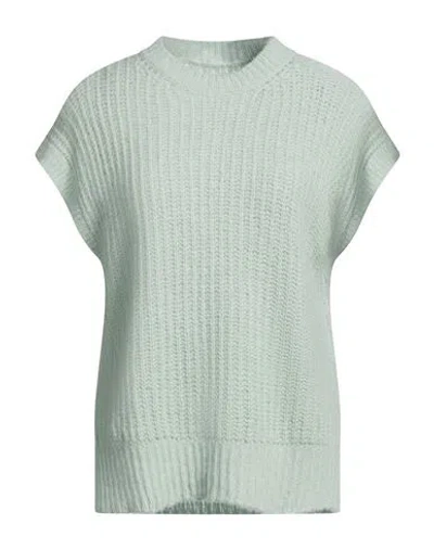 120% Lino Woman Sweater Light Green Size M Alpaca Wool, Cashmere, Silk