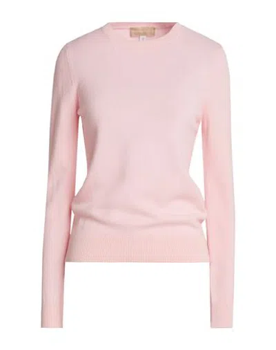 120% Lino Woman Sweater Pink Size S Merino Wool, Silk, Cashmere