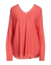 120% Woman Sweater Tomato Red Size Xs Cashmere