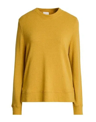 120% Lino Woman Sweater Yellow Size S Cashmere, Modal, Wool