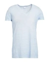 120% Lino Woman T-shirt Light Blue Size Xs Linen