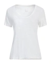 120% Lino Woman T-shirt White Size L Linen