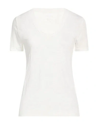 120% Lino Woman T-shirt White Size L Linen