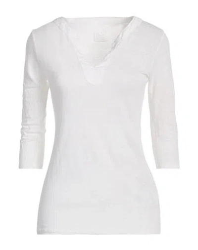 120% Lino Woman T-shirt White Size Xxl Linen