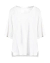 120% Lino Woman T-shirt White Size Xxl Linen