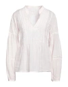 120% Lino Woman Top Light Pink Size 12 Linen In Pink