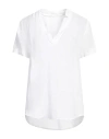 120% Lino Woman Top White Size 4 Linen In White