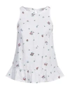 120% Lino Woman Top White Size 12 Linen In White