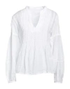 120% Lino Woman Top White Size 12 Linen