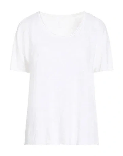 120% Lino Woman T-shirt Off White Size S Linen