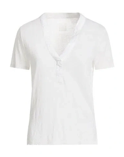 120% Lino Woman T-shirt White Size L Linen
