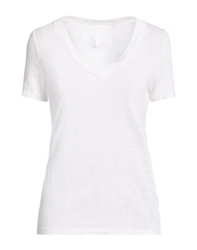 120% Lino Woman T-shirt White Size S Linen
