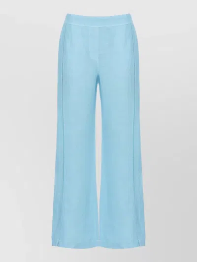 120% Lino Womens Linen Pants Side Cut Out Wide
