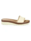 SEE BY CHLOÉ Robin Leather Platform Wedge Mules
