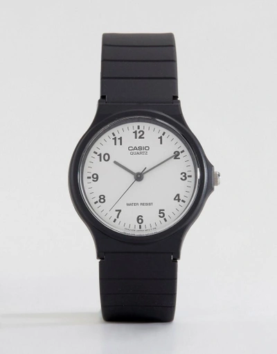 Casio Mq-24-7bll Analogue Resin Strap Watch-black