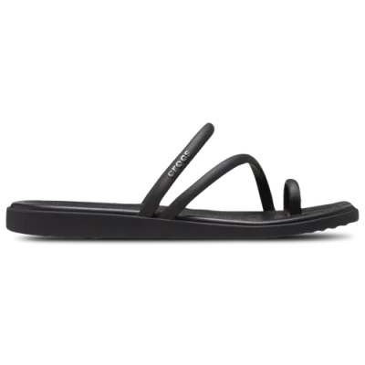 Crocs Womens  Miami Toe Loop Sandals In Black
