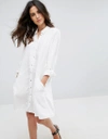 VERO MODA SHIRT DRESS - WHITE,10177715