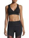 Beyond Yoga Spacedye Lift Your Spirits Bra In Jet Black