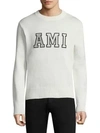 AMI ALEXANDRE MATTIUSSI Logo Cotton Sweater