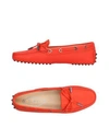 TOD'S TOD'S WOMAN LOAFERS RED SIZE 7.5 LEATHER,11412768LC 13