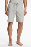 Daniel Buchler Recycled Cotton Blend Lounge Shorts In Grey Heather